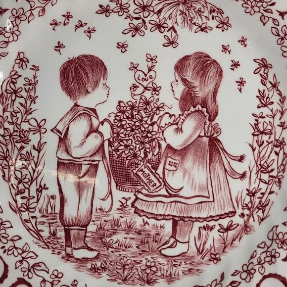 Royal Croconford Plate 1977 A Tribute to Mother All Year Long England Vintage - Picture 11 of 11